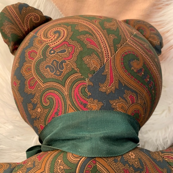 Ralph Lauren Teddy Bear in Elizabeth Paisley. Vintage. EUC - Picture 3 of 7